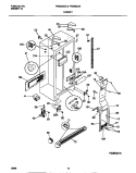 CABINET Diagram and Parts List for FRS26ZGED1  Frigidaire Refrigerator