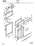 DOOR Diagram and Parts List for MRT18DNGW1  Uni Refrigerator