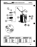 COMPRESSOR PARTS Diagram and Parts List for AR13MS8E1  Frigidaire Air Conditioner