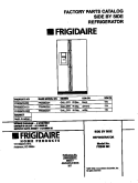COVER Diagram and Parts List for FRS26ZGHD0  Frigidaire Refrigerator