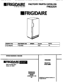 COVER Diagram and Parts List for FFU21M8CW0  Frigidaire Freezer