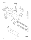 BACKGUARD Diagram and Parts List for FEF357BSB  Frigidaire Range