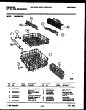RACKS AND TRAYS Diagram and Parts List for DW8800AWW1  Frigidaire Dishwasher