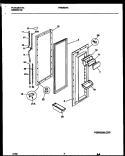REFRIGERATOR DOOR PARTS Diagram and Parts List for FRS28XHAB1  Frigidaire Refrigerator