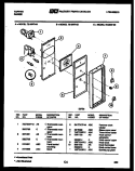 CONTROL PANEL Diagram and Parts List for 72-2547-66-04  Tappan Range