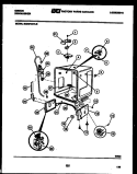 TUB AND FRAME PARTS Diagram and Parts List for SU24P4KVLB  Gibson Dishwasher