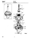 TRANSMISSION Diagram and Parts List for MWX645RES1  Frigidaire Washer