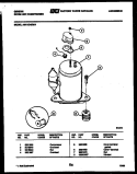 COMPRESSOR PARTS Diagram and Parts List for AM11C4EWA  Gibson Air Conditioner