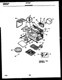 WRAPPER AND BODY PARTS Diagram and Parts List for MCT1390P4  Frigidaire Microwave