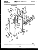 CABINET PARTS Diagram and Parts List for FPCE21TILW2  Frigidaire Refrigerator