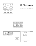 COVER Diagram and Parts List for E36EC75ESS2  Electrolux Cooktop