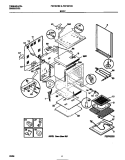 BODY Diagram and Parts List for FEF357CESA  Frigidaire Range