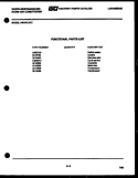 AIR HANDLING PARTS Diagram and Parts List for AC088K7B3  Frigidaire Air Conditioner