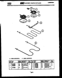 BROILER PARTS Diagram and Parts List for CEC1M1WTAA  Gibson Range