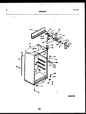 CABINET PARTS Diagram and Parts List for RT173MLW1  Frigidaire Refrigerator