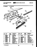 CONTROL PANEL Diagram and Parts List for KB122LM0  Frigidaire Wall Oven