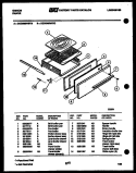 BROILER DRAWER PARTS Diagram and Parts List for CGD2M5WSTC  Gibson Range