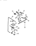 BURNERS Diagram and Parts List for CGC2M5DXC  Gibson Range