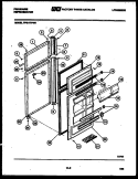 DOOR PARTS Diagram and Parts List for FPE17TFA0  Frigidaire Refrigerator