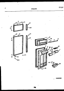 DOOR PARTS Diagram and Parts List for FPES19TRW1  Frigidaire Refrigerator