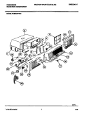 CABINET PARTS Diagram and Parts List for FAB067P7B1  Frigidaire Air Conditioner