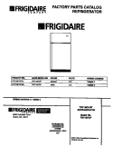 COVER Diagram and Parts List for FRT16PDFD0  Frigidaire Refrigerator