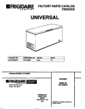 COVER Diagram and Parts List for MFC20M4BW5  Frigidaire Freezer