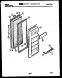 FREEZER DOOR PARTS Diagram and Parts List for RS22F7WU1B  Gibson Refrigerator