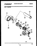 BLOWER AND DRIVE PARTS Diagram and Parts List for WDE547PBS0  Frigidaire Dryer