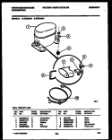 COMPRESSOR PARTS Diagram and Parts List for WED40P4  Frigidaire Dehumidifier
