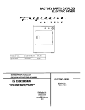 COVER Diagram and Parts List for FSE447GHS1  Frigidaire Dryer