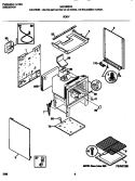 BODY Diagram and Parts List for MGF303PGDD  Frigidaire Range