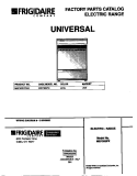 COVER Diagram and Parts List for MEF300PXWA  Frigidaire Range