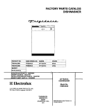 COVER Diagram and Parts List for FDB345LBS0  Frigidaire Dishwasher
