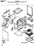 BODY Diagram and Parts List for MEF316WFTD  Frigidaire Range
