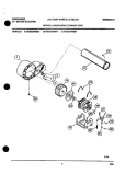 MOTOR Diagram and Parts List for FDE436RBS1  Frigidaire Dryer