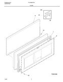 DOOR Diagram and Parts List for FFC09K2CW1  Frigidaire Freezer