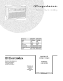 COVER Diagram and Parts List for FAH127S2TA  Frigidaire Air Conditioner