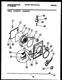 DOOR PARTS Diagram and Parts List for DG600AXD2  Frigidaire Dryer
