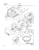ICE MAKER Diagram and Parts List for FRT21FD3AQ1  Frigidaire Refrigerator