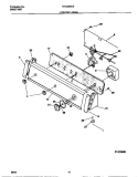 CONTROL PANEL Diagram and Parts List for F21C235CS1  Frigidaire Washer