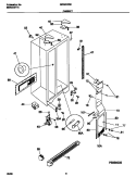 CABINET Diagram and Parts List for GRS20ZRHW0  Gibson Refrigerator
