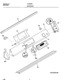 BACKGUARD Diagram and Parts List for FCS388WECC  Frigidaire Range