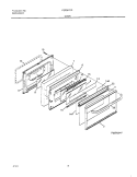 DOOR Diagram and Parts List for FEF367CGSD  Frigidaire Range