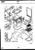 BODY PARTS Diagram and Parts List for FEF322BADA  Frigidaire Range