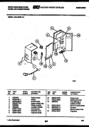 ELECTRICAL PARTS Diagram and Parts List for WAL092P1A1  Frigidaire Air Conditioner