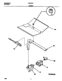 BURNER Diagram and Parts List for FGB500CESA  Frigidaire Wall Oven