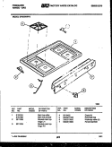 COOKTOP PARTS Diagram and Parts List for GP32BNW3  Frigidaire Range