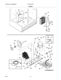 SYSTEM Diagram and Parts List for FPHS2387KF6  Frigidaire Refrigerator