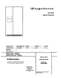 COVER Diagram and Parts List for FRS26HBBSB0  Frigidaire Refrigerator